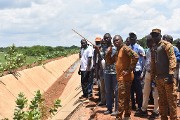 Campagne agricole dans la région des Hauts-Bassins : le ministre en charge de l’Agriculture visite le périmètre irrigué de Samendeni et la plaine de Bama